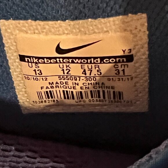 Nike Barkley Posite Max 76ers, Blue, Size 13 US - Picture 5 of 5